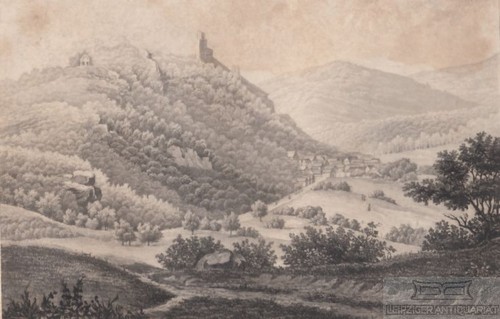 Burg falkenstein aus meyers - falkenstein.,
