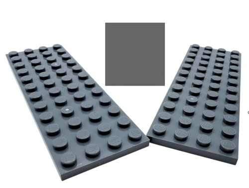 Lego platte 4x12 dark - 2x,