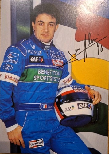Autogrammkarte jean alesi - autogrammkarte,
