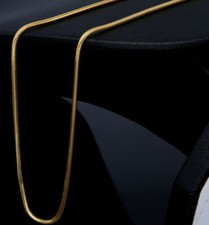 Goldkette Schlangenkette 585er 14K ECHT GOLD 60cm 1,1mm NEU Frauen Herren Kinder