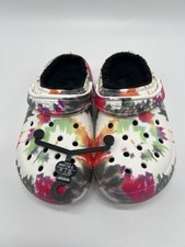 Crocs Classic Lined Tie-Dye Unisex Clogs mit Fell Gefüttert Hausschuhe Gr. 37-38