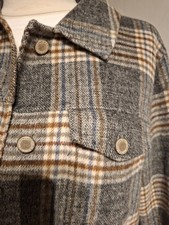 Wolljacke Kariert Gr. S/M