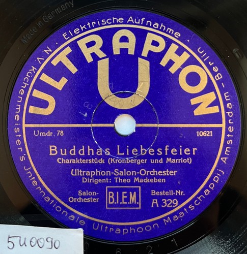 78rpm ultraphon theo mackeben - 78rpm,