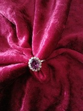 Ring Mit Lila Stein