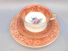 Hutschenreuther,  Porzellan Tasse Unterteller Kuchenteller Vintage 3 tlg.