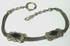 Alte silberne Taschenuhrkette