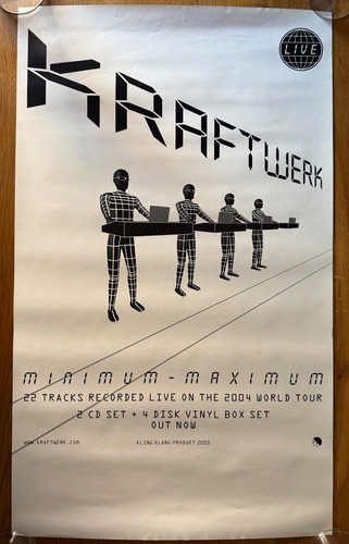 Kraftwerk werbeplakat poster - -, werbeplakat/poster