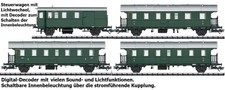Trix 23456 Set 3 Donnerbüchsen+Steuerwagen digital Innenbeleuchtung NEU OVP 1:87