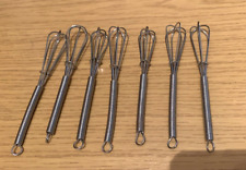 7 Stück  Cocktailrührbesen Minischneebesen Rührbesen klein Edelstahl 12,5 cm NW