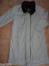 grau Khaki Damen Wintermantel Valmeline Jolipel 42 M 21 Pelzkragen Fell Webpelz 