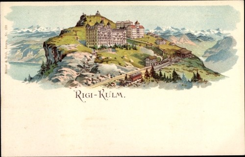 Litho rigi kulm kanton schwyz - litho,