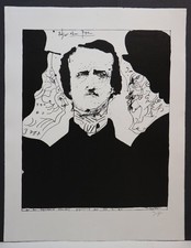 Horst Janssen (1929-95 Hamburg) Edgar Allan Poe Griffelkunst Offsetdruck - 6/153