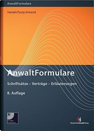 Anwaltformulare buch - anwaltformulare:,