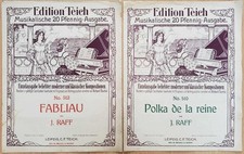 Joachim RAFF: Polka de la reine / Fabliau (Piano) - Edition Teich Nr. 510 / 512