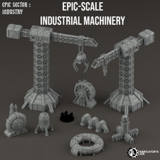 ⚙️ Epic-Scale Industrial Machinery – Einzelteile für Tabletop-Gelände (6–10 mm)