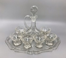 Vintage alt karaffe likör - karaffe,