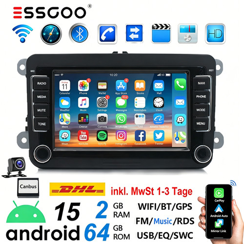 Autoradio 64g android 15 - 7", 2+64g