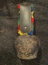 Originale antike Kleine Kuhglocke Messing 7cm Ohne Band Swiss