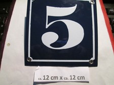 Hausnummer Emaille Nr. 5