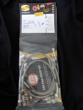 BMW R 1100 RS ABS SPIEGLER STAHLFLEX vorne & hinten UMMANTELT R1100RS ABE D10