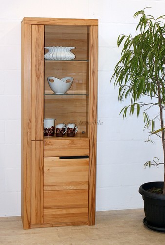 Massivholz vitrinenschrank - massivholz,