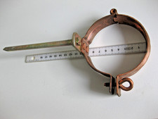 Fallrohrschelle Kupfer - Rohrschelle 87 mm mit 140 mm Schlagstift