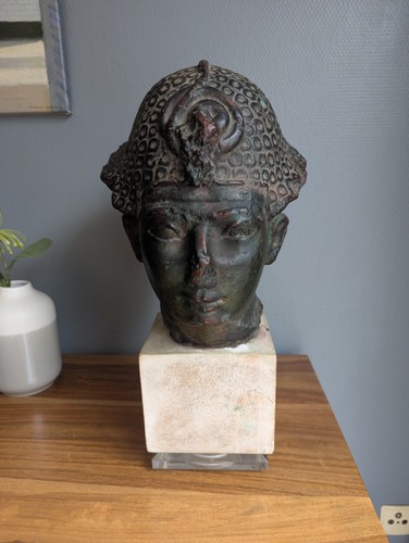 Pharao tête gips patina - tête,
