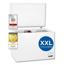 Exquisit Gefriertruhe, Tiefkühltruhe, 2-in-1 Gerät, 292 Liter, GT300-050C weiss