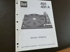 Original Service Manual Schaltplan Dual 491 491A