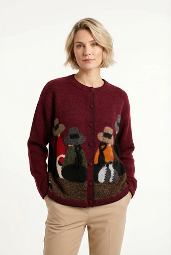Handgefertigte strick cardigan - handgefertigte, strick-cardigan