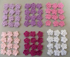 12 Häkelblumen, Applikation