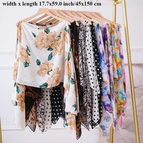 Damen chiffon schal cover - schal, up