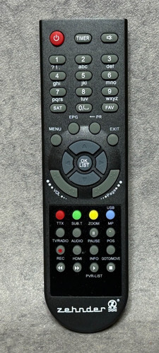 Zehnder fernbedienung remote - zehnder,