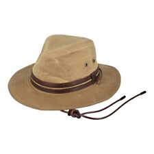 WAXXED Hut taupe OILSKIN Outdoorhut Wachshut UPF40+ Baumwolle