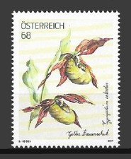 Österreich Mi.Nr. 3328** (2017) postfrisch/Gelber Frauenschuh