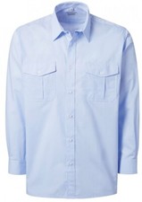 Pionier Pilothemd 8121 Blau Herren Langarm Hemd 1/1 Arm Business Büro