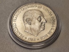 100 Pesetas 1966 Franco 0.800 Ag Silbermünze (15,2g Feinsilber)