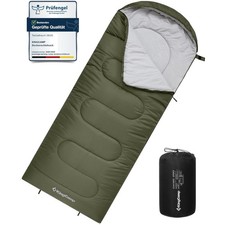 Oasis Schlafsack Camping 3 4 Jahreszeiten Wasserabweisend Leicht Doppelschlaf...