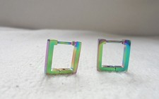 1 paar Ohrstecker Viereck