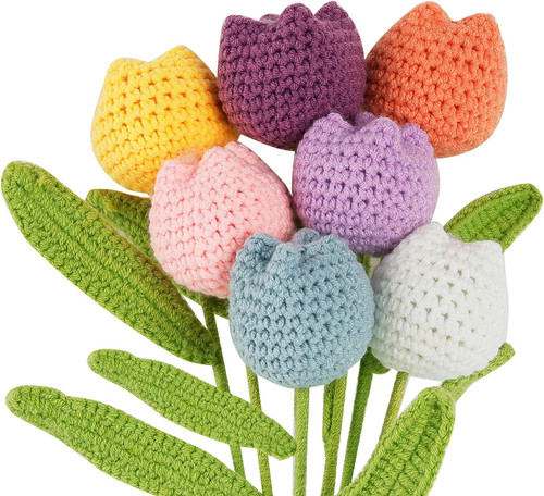 Stück gehäkelte blumen - stück,
