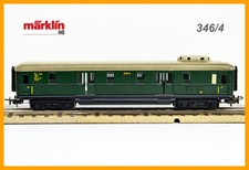 MÄRKLIN 346/4, D-Zug Packwagen Tinplate der DB, OVP, in sehr gutem Zustand!