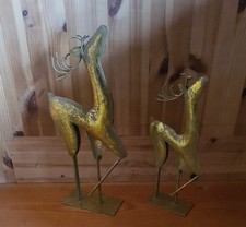 Deko Figur Hirsch, Rentier, gold