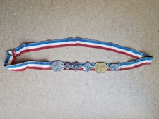 Ordensband mit 6 Turnabzeichen 30-40 Jahre 3. Reich