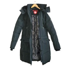Wellensteyn Centurion Lady Winter Mantel Jacke Damen gr. M Grau Kapuze Halblang