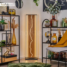 Holz schwarz Boden Steh Lampe