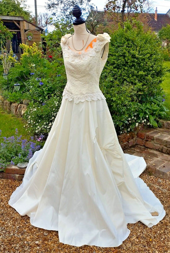 Langes brautkleid mit - brautkleid,