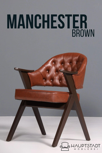 Manchester brown chesterfield - manchester,