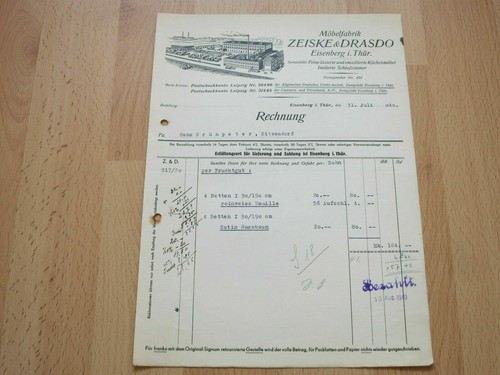 Briefkopf rechnung 1940 - briefkopf,