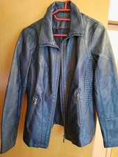 Tchibo Kunstleder Jacke Blau