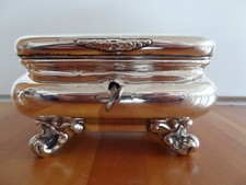 Schatulle,  750 Silber, um